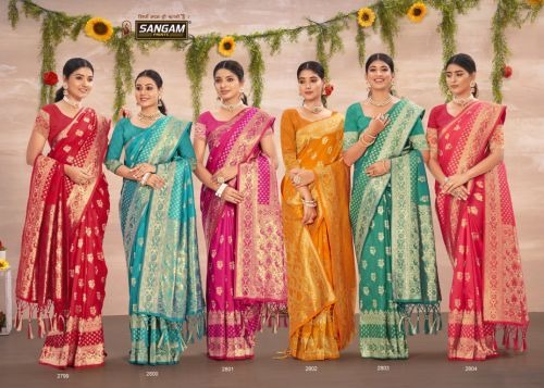 Sangam Jubilee Silk Exclusive Banarasi Wholesale Saree Collection